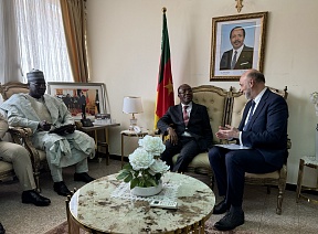Meeting between H.E. Georgy TODUA, Ambassador of the Russian Federation, and H.E. Calistus Gentry FUH, Minister of Mines, Industry and Technological Development (ai)