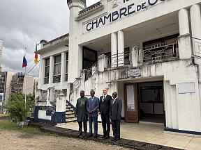Meeting between H.E. Mr Georgy TODUA, Ambassador of Russia, and Mr Christophe EKEN, President of the Chamber of Commerce and Industry of Cameroon