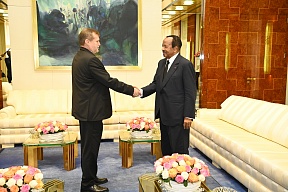 H.E. Anatoly BASHKIN, Russian Ambassador to Cameroon, Received by H.E.Paul BIYA, President of the Republic