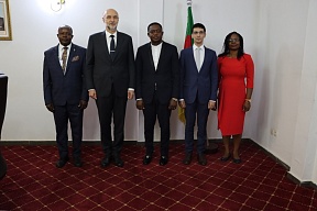 Meeting between the Russian Ambassador to Cameroon H.E. Georgy TODUA and the General Manager of the National Mining Corporation Mr. Serge Hervé Boyougueno